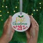 First Christmas As Mr And Mrs Tree Ornament, thumbnail 2 of 7
