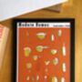 Mid Century Modern Homes Kitchenware Print A3 Orange, thumbnail 2 of 4