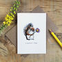 Squirrel With A Flower Thank You Card, thumbnail 1 of 2