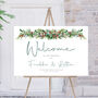 Festive Wedding Welcome Sign, thumbnail 3 of 7