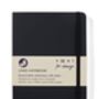 Black A5 Recycled Leather Lined Notebook, thumbnail 3 of 6