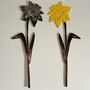Single Daffodil Stem Everlasting Metal Flower, thumbnail 2 of 6