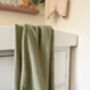 Personalised Knitted Baby Blanket Sage Green, thumbnail 7 of 9