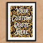 Custom Quote Art Print Vintage Gold Leaf, thumbnail 6 of 8