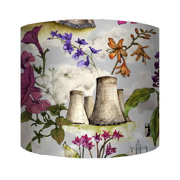 Flowers And Cooling Towers Lampshade, 2 of 5