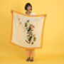 Orange Toucan Silk Scarf Large Size, thumbnail 3 of 8