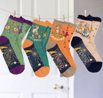 Zodiac Bamboo Ankle Socks, 8 of 10