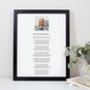 For My Grandma Personalised Photo Poem Print, thumbnail 1 of 9