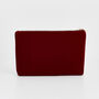 Robin Love Embroidered Red Medium Pouch, thumbnail 4 of 7
