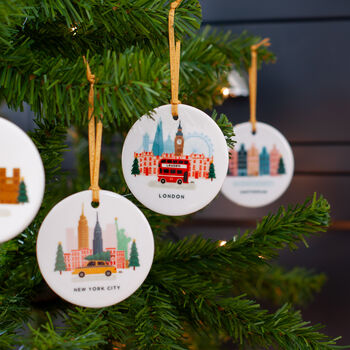 Personalised London Christmas Tree Decoration, 3 of 5
