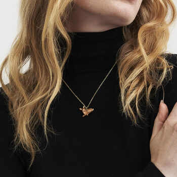 Resting Fawn Gold Chain Necklace, 2 of 8
