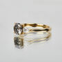 18ct Gold Round Salt And Pepper Diamond Engagement Ring, thumbnail 2 of 4