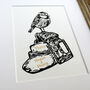 Personalised 'Leather' Third Wedding Anniversary Print, thumbnail 5 of 10