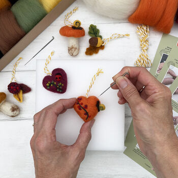 Needle Felting Kit Autumn, 8 of 11