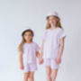Lavender Three Piece Towelling Cotton Summer Set, thumbnail 1 of 4