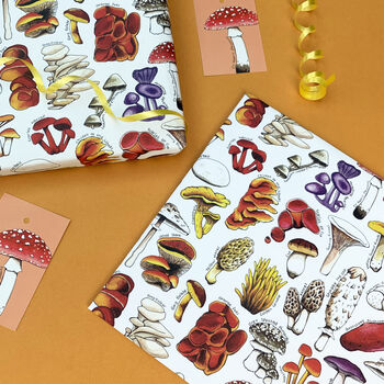 Mushrooms Of Britain Wrapping Paper Set, 8 of 9