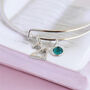 Special Birthday Birthstone Bangle, thumbnail 2 of 9