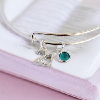 Special Birthday Birthstone Bangle, 2 of 9