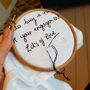 Personalised Hand Embroidered Handwriting Handkerchief, thumbnail 6 of 11