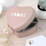 Customisable Moon Phase Pink Heart Jewellery Case, thumbnail 3 of 10