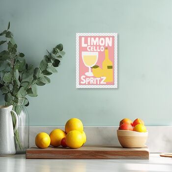 Bobble Frame Limoncello Spritz Print, 2 of 6