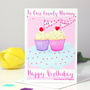 Personalised Cupcake Relation Birthday Card, thumbnail 2 of 10