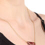 Helen Necklace, Red, thumbnail 2 of 4