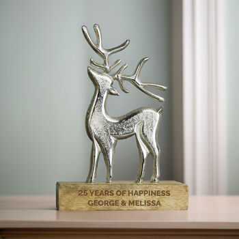 Personalised Stag Ornament, 2 of 6
