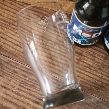 Personalised 40th Birthday Gift Balloon Pint Glass, 9 of 10