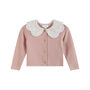 Esme Pink Collar Cardigan, thumbnail 1 of 10