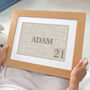 Personalised 21st Birthday Word Art Print, thumbnail 3 of 12