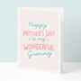 Wonderful Granny Mother's Day Card, thumbnail 1 of 9