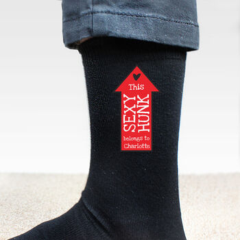 Personalised Sexy Hunk Mens Socks, 2 of 3