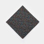 Mens Tonal Green/Blue Floral Cotton Pocket Square, thumbnail 8 of 9