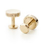 Personalised Solid Bronze Cufflinks, thumbnail 4 of 7