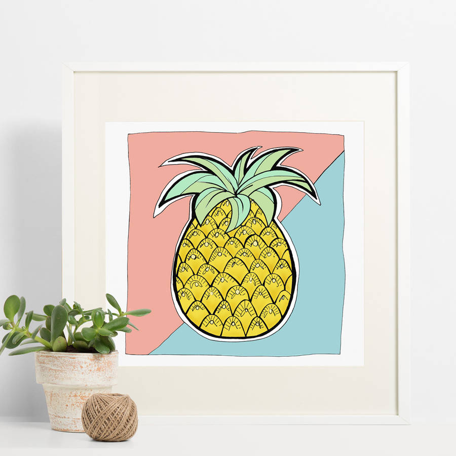 pineapple print by bexiekimdesign | notonthehighstreet.com