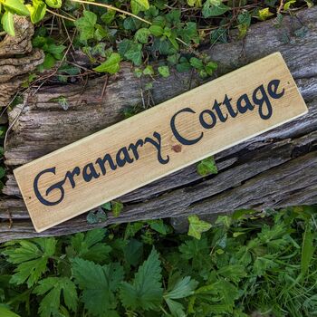 Hand Engraved Personalised Vintage Wood Signs, 11 of 12