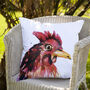 Inky Chicken Outdoor Cushion For Garden Furniture, thumbnail 8 of 8