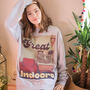 The Great Indoors Women's Slogan Sweatshirt, thumbnail 3 of 5