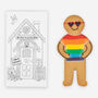 Hand Iced Pride Jolly Ginger Letterbox Biscuit, thumbnail 2 of 3