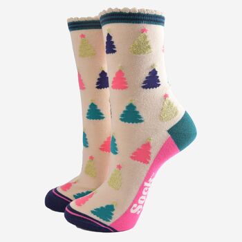 Women's Bamboo Socks Gift Box Christmas Hedgehog, 2 of 4