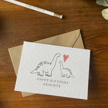 Happy Birthday Mummy Dino Card, 2 of 6