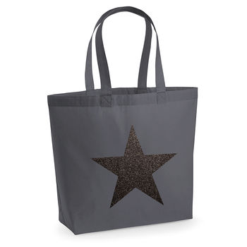 Glitter Star Tote Bag, 2 of 5