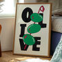Olive Art Print – Hand Drawn Textured Illustration And Bold Typography Food Poster, thumbnail 5 of 6