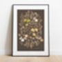 Wild Flowers Art Print, Mocha, thumbnail 4 of 4