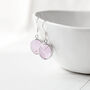 Lavender Faceted Glass Earrings, thumbnail 3 of 7