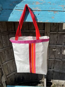 Genoa Upcycled Sailcloth Tote Bag, 7 of 7