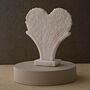 White Marble Palm Fan Sculpture, thumbnail 3 of 5