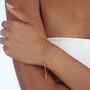 Designer Skinny Drip Multi Bracelet In Gold Vermeil, thumbnail 3 of 3