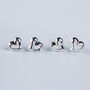 Sterling Silver Tiny Heart Earrings, thumbnail 1 of 7